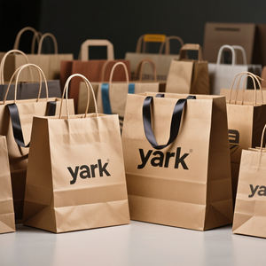 Sac de shopping en papier kraft de qualité supérieure avec poignée, logo personnalisé pour l'emballage de vente au détail de la mode et la promotion de l'image de marque - Product Image 5