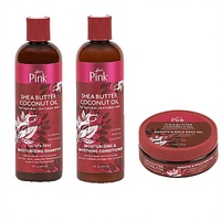 Shampooing sans sulfate au beurre de karité rose et à l'huile de coco LUSTER PINK