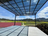Cadre en aluminium imperméable à l'eau polycarbonate auvent balcon auvent patio couvrant pour jardin maison parking hangar