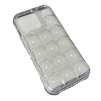 Coque de téléphone DIY 16 couleurs avec airbag à bulles et motif glaçon, accessoire détachable pour sac à dos, compatible iPhone 17 Pro Max 16 15 14 et Samsung S26