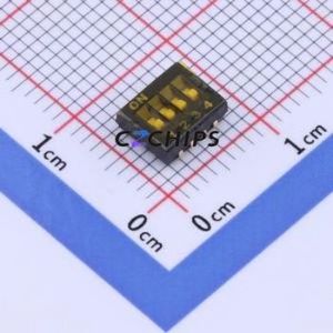 EU-04KS DIP Switch SMD-8P,5.4x6.7mm Switch ( Number of Switch Sections: 4 )( Lead Spacing: 1.27mm ) - Product Image 1