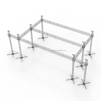 Structure de toit plate modulaire en aluminium pour suspension d'éclairage DJ, enceintes, stand d'exposition, support de scène.