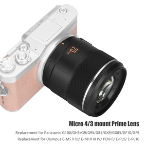 Yongnuo เลนส์เดี่ยวมาตรฐานรูรับแสงขนาดใหญ่4/3 YN25MM F1.7M 25มม. สำหรับกล้อง M4เลนส์กล้อง3เมาท์สำหรับ GX9 <span class=keywords><strong>GF9</strong></span> G95โอลิมปัส - Product Image 5
