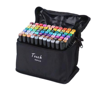 Set di 80 <span class=keywords><strong>Pennarelli</strong></span> Artistici Permanenti a Base Alcolica, Marcatori a Doppia Punta per Adulti, Penne Colorate a Punta Fine per Disegno - Product Image 4