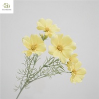 Flor de Margarita Cosmos de Tela de Seda Artificial de Alta Simulación Hecha a Mano para Decoración del Hogar, Centro de Mesa para Bodas, Regalo de San Valentín