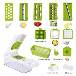 Manual Hand Fruits and Vegetable Cutter All in One 14 in 1 Vegetable Food Chopper Durable Kitchen Accessories Vegetable Cutter - Product Image 2