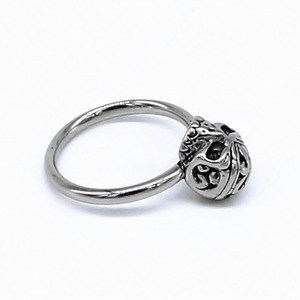 yunnique <b>Skull</b> Design Titanium Steel <b>Ring</b> Retro Geometric Pattern Fashion Jewelry Gift - Product Image 3
