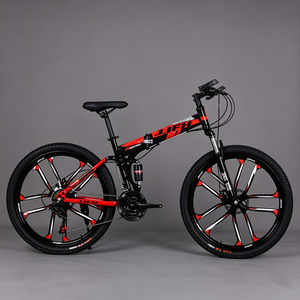 Bicicletta da Montagna Pieghevole MTB per Adulti con Sospensione <span class=keywords><strong>Completa</strong></span>, Ruota Integrata da 26 Pollici e Freno a Disco per Ciclismo All'aperto - Product Image 1