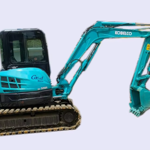 Excavatrice d'occasion Kobelco Sk55, mini-excavatrice Kobelco d'occasion, machine de 5 tonnes, excavatrice sur chenilles hydraulique Kobelco - Product Image 1