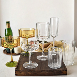 Magnifique ensemble de verres en cristal coloré, gobelets à eau, verres à vin personnalisés, flûtes à <span class=keywords><strong>champagne</strong></span> pour les fêtes - Product Image 4