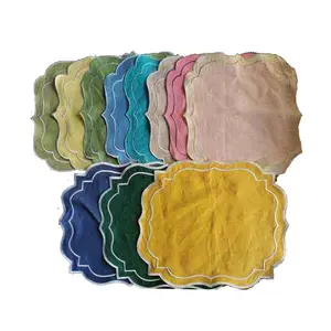Цветная салфетка с вышивкой