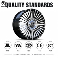 Jantes de course forgées multi-rayons Dw Custom 17 18 19 20 21 22 pouces, argent noir bicolore pour Range Rover, vente en gros directe d'usine OEM