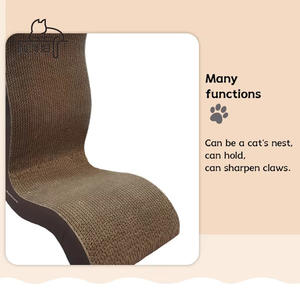 Grosir disesuaikan aksesoris kucing Scratcher besar mewah Modern klasik gaya dibuat kertas bergelombang Harga terbaik dikemas karton - Product Image 3