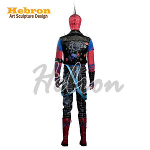Conjunto Completo Personalizado de <span class=keywords><strong>Spider</strong></span>-Punk, Colección Personal, Disfraz de Personaje de Película, Cosplay, Evento de Halloween, Actuación, para Hombre #   Adulto - Product Image 4