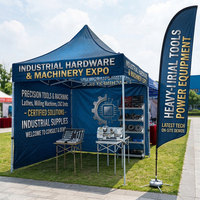 Tente pliante commerciale 10x10 avec structure en aluminium pour salons professionnels et événements promotionnels en extérieur
