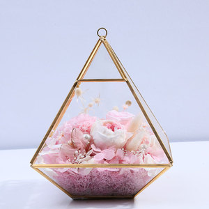 Nuovo stile di modo di vetro del diamante conservato <span class=keywords><strong>fiore</strong></span> casa per il nuovo anno del regalo di natale - Product Image 5