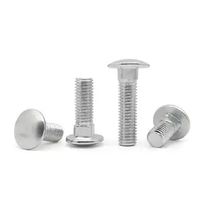DIN603 Factory Best-selling Carriage Bolt 4.8/8.8 Grade M8 M10 M12 M14 M16 M18 M20 SS304 Carriage Bolt