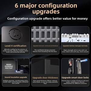 Mexin Ventilated Anti-Theft Waterproof Interior Steel Entry <strong>Door</strong> Home Security Breathable Middle Single Main <strong>Door</strong> 6280 - Product Image 5