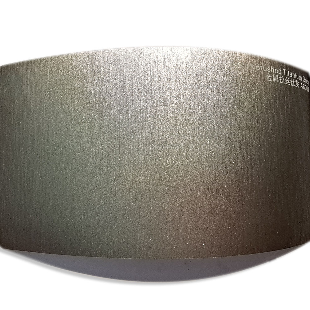 TSAUTOP Satin Metal Brushed Automotive Vinyl Car Wrap Grey