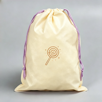 Pochette à cordon pliable en non-tissé, économique et en gros, avec logo personnalisé imprimé, sac anti-poussière protecteur recyclable pour portefeuille quotidien