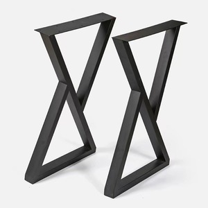 Marco de mesa de comedor de oficina en forma de L de hierro moderno con accesorios para el hogar, oficina, escuela, sala de estar, apartamento, dormitorio, uso - Product Image 4