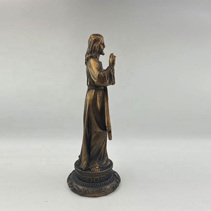 Statua Personalizzata in Poliresina Dorata di Gesù della <span class=keywords><strong>Divina</strong></span> Misericordia - Product Image 5