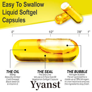 แคปซูลน้ำมันเมล็ดดำคุณภาพสูง ชนิดซอฟเจล เสริมสร้างภูมิคุ้มกัน บำรุงผิวและสุขภาพเส้นผม - Product Image 3