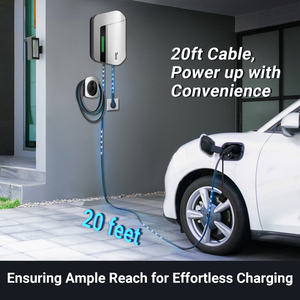 Tera <span class=keywords><strong>wallbox</strong></span> ev chargeur Z2 20FT ev chargeur câble niveau 2 autel ev chargeur Station avec support de câble 40A 240V - Product Image 3