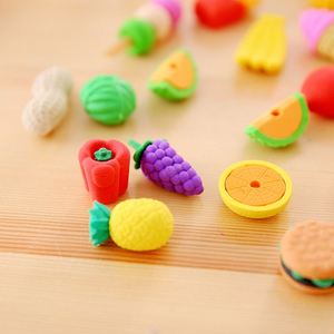 X920 – Nouveauté ! Ensemble de mini-gommes scolaires mignonnes en forme d'animaux, de fruits et de nourriture pour enfants – Cadeaux de papeterie pas chers - Product Image 3