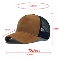 Gorras Trucker de Gamuza al por Mayor con Logotipo Personalizado, Gorra de Malla de 5 Paneles Transpirable para Viajes al Aire Libre, Golf, Senderismo, Protección Solar y Comodidad Superior