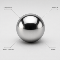 Billes en acier inoxydable polies SDBALLS G500 résistantes à la rouille, 4,763 mm (3/16 pouce), pour la réparation d'équipements agricoles