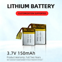 Batterie au lithium HIZY 302028 3,7 V 150 mAh, directement de l'usine, compatible OEM pour mini-gadgets électroniques et appareils IoT, 500 cycles