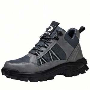 Botas de Seguridad con Puntera de Acero y Suela de Goma Antideslizante y Resistente a Pinchazos para Trabajo Industrial, Unisex, para Invierno y Verano - Product Image 1