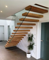 Escalier flottant moderne, escalier suspendu sur mesure, escaliers flottants