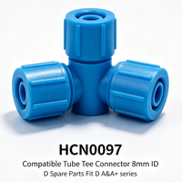 Connecteur en T pour tube compatible 8 mm ID HCN0097 D, pièces de rechange compatibles avec les séries D A&A+