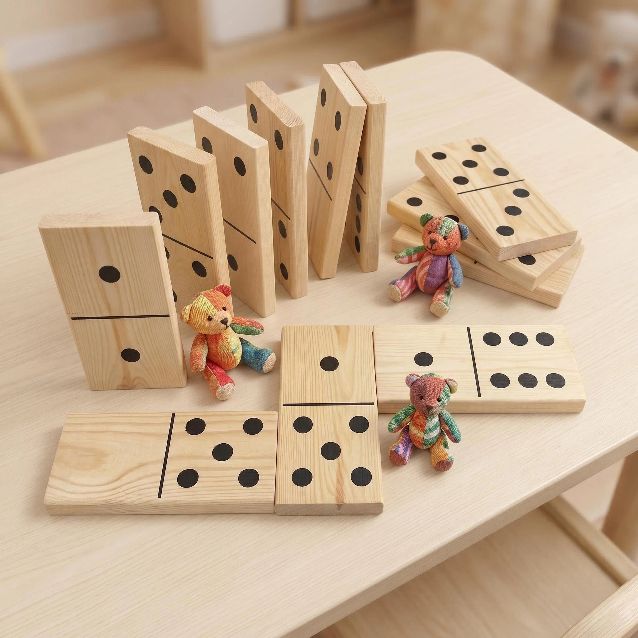 28 pièces de dominos