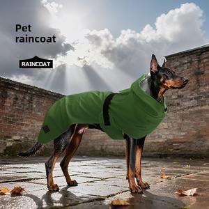 Vente en gros, vente chaude, logo personnalisé, style nordique mignon, couleur unie, imperméable, imperméable pour chien, vêtements réfléchissants pour animaux de compagnie, vestes pour chien d'extérieur - Product Image 3