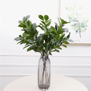 Yopin-5154 Groothandel Real Touch 3d Gedrukt Kunstbonenblad Met Lange Steel Voor Thuis Bruiloft Decoratie - Product Image 3