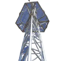 برج عمود اتصالات ذو زاوية من الفولاذ عالي الجودة برج قطب اتصالات مجلفن
