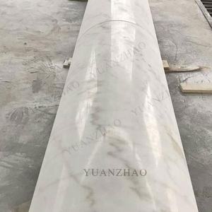 Colonne de sculpture en marbre blanc, colonne romaine en marbre blanc naturel, italie - Product Image 4