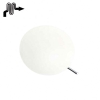4.5 pouces 18LED LED RV toit lumière portes bouton mur bouclier porte poignée pare-chocs auto-adhésif rond en caoutchouc souple porte butée tampons