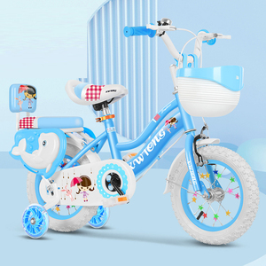 Bicicletta per <span class=keywords><strong>Bambini</strong></span> a 4 Ruote da 12 14 16 18 20 Pollici per <span class=keywords><strong>Bambini</strong></span> dai <span class=keywords><strong>2</strong></span>-3 a 8 <span class=keywords><strong>Anni</strong></span> e dai 9-11 <span class=keywords><strong>Anni</strong></span> - Product Image 2