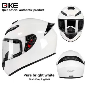 Casque de moto intégral Qike <span class=keywords><strong>en</strong></span> ABS pour l'hiver, homologué ECE, certifié 3C, design graphique toutes saisons pour les motards hommes et femmes - Product Image 6