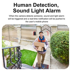 Weatherproof IP66 with AOV Human Tracking Motion <strong>Camera</strong> Detect and WiFi Dual Lens Wide Angle PTZ <strong>IP</strong> <strong>Camera</strong> - Product Image 4