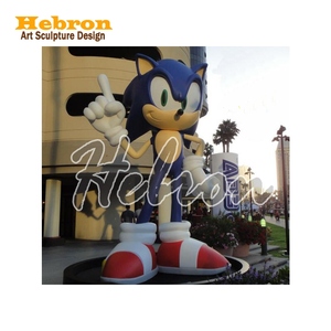 Estatua de Resina Moderna Personalizada, Figura de Acción de Personaje de Dibujos Animados, Erizo de Fibra de Vidrio, Juguetes de <span class=keywords><strong>Sonic</strong></span>, Escultura para Decoración - Product Image 4