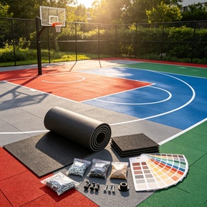 Inolp Premium Grade Anti-Aging Waterproof Permeable Breathable Custom Basketball Court Flooring For Outside Price - Product Image 6