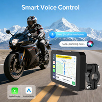 Navegador GPS para Motocicleta de 5 Pulgadas, IP67 Impermeable, TPMS Inalámbrico, CarPlay, Android Auto, Mirror Link, 1 Año de Garantía, Directo de Fábrica