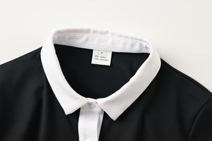 Maillot de golf décontracté personnalisé pour femme, anti-plis, compressé, color block, coupe ajustée, manches longues, col, tissu extensible, printemps automne - Product Image 2