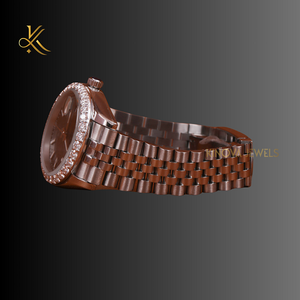 Reloj de diamantes Moissanite de lujo diseñado para hombres que aprecian la artesanía Premium, detalles elegantes y estilo refinado - Product Image 2