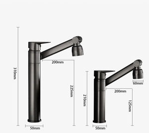Robinets de <span class=keywords><strong>lavabo</strong></span> de salle de bains en acier inoxydable Robinet de <span class=keywords><strong>lavabo</strong></span> de salle de bains Robinet de <span class=keywords><strong>lavabo</strong></span> à 360 degrés Mélangeur d'eau chaude et froide - Product Image 5